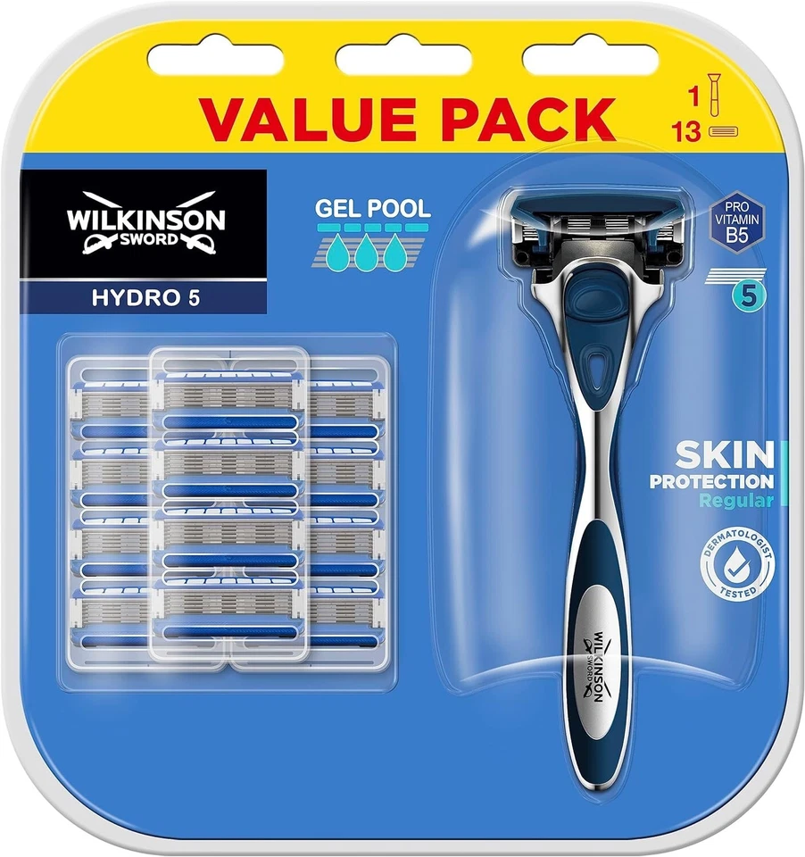 Wilkinson Sword Hydro 5 Razor Super Value Pack - 13 Blades