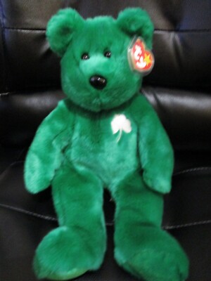 1999 Vintage TY Beanie Buddy St Patrick irischer Teddybär Bär neu mit Etikett H/2/F