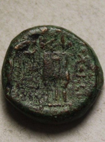 Rare genuine Ancient Greek coin Kolophon, Ionia 385-285 BC Chalkous Apollo Lyre - Picture 4 of 4