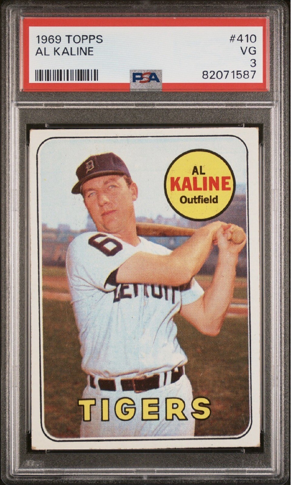 1969 Topps - #410 Al Kaline PSA 3 HOF