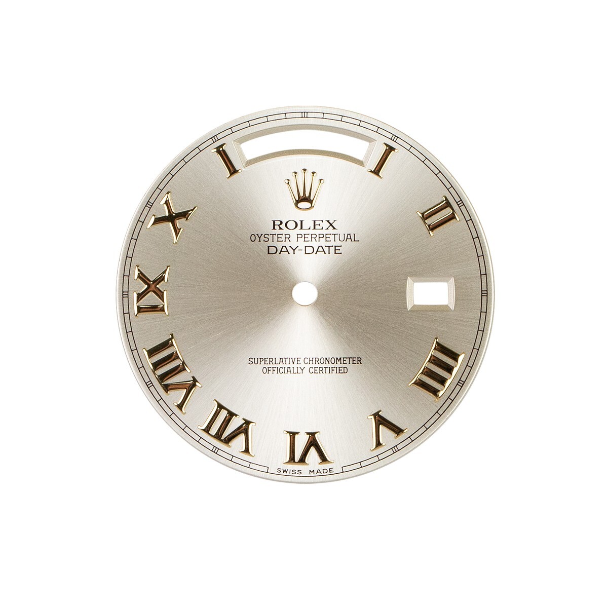 Rolex Day-Date 41mm Silver Roman Dial Model 218238 | eBay