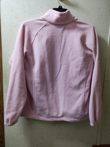 Columbia Fleece Jacket Pink Youth XL Lightweight Pockets Soft Zip Up Clean - Picture 11 of 13
