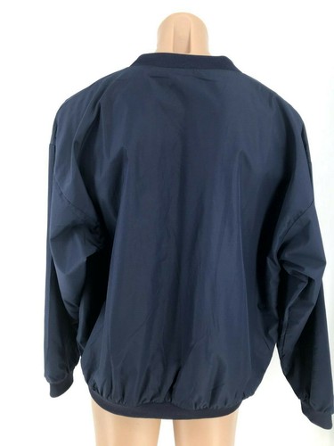 Augusta Sportswear V Neck Pull Over Golf Shirt Size Large DK Blue Navy - Picture 4 of 5