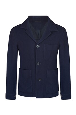 Zegna Chore Jacke aus Jersey Wolle und Baumwolle 44 (XS/S) Sakkostil Kurzmantel