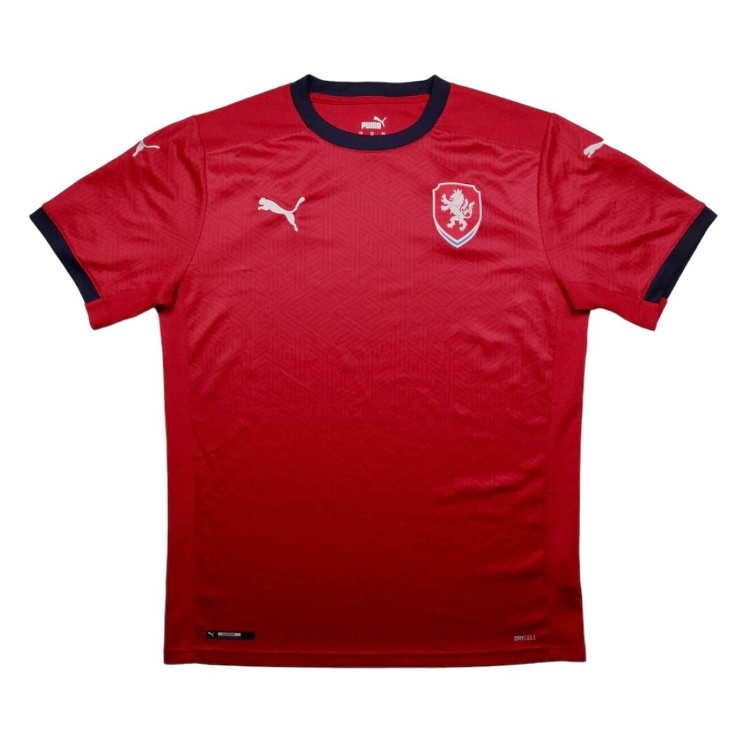 CZECH REPUBLIC 2020/21 Puma Home Football Shirt M Mens Vintage Soccer Jersey