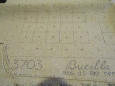 Bucilla Rug Canvas Fluffy Tuft Pattern Vintage 28 x 40 inches