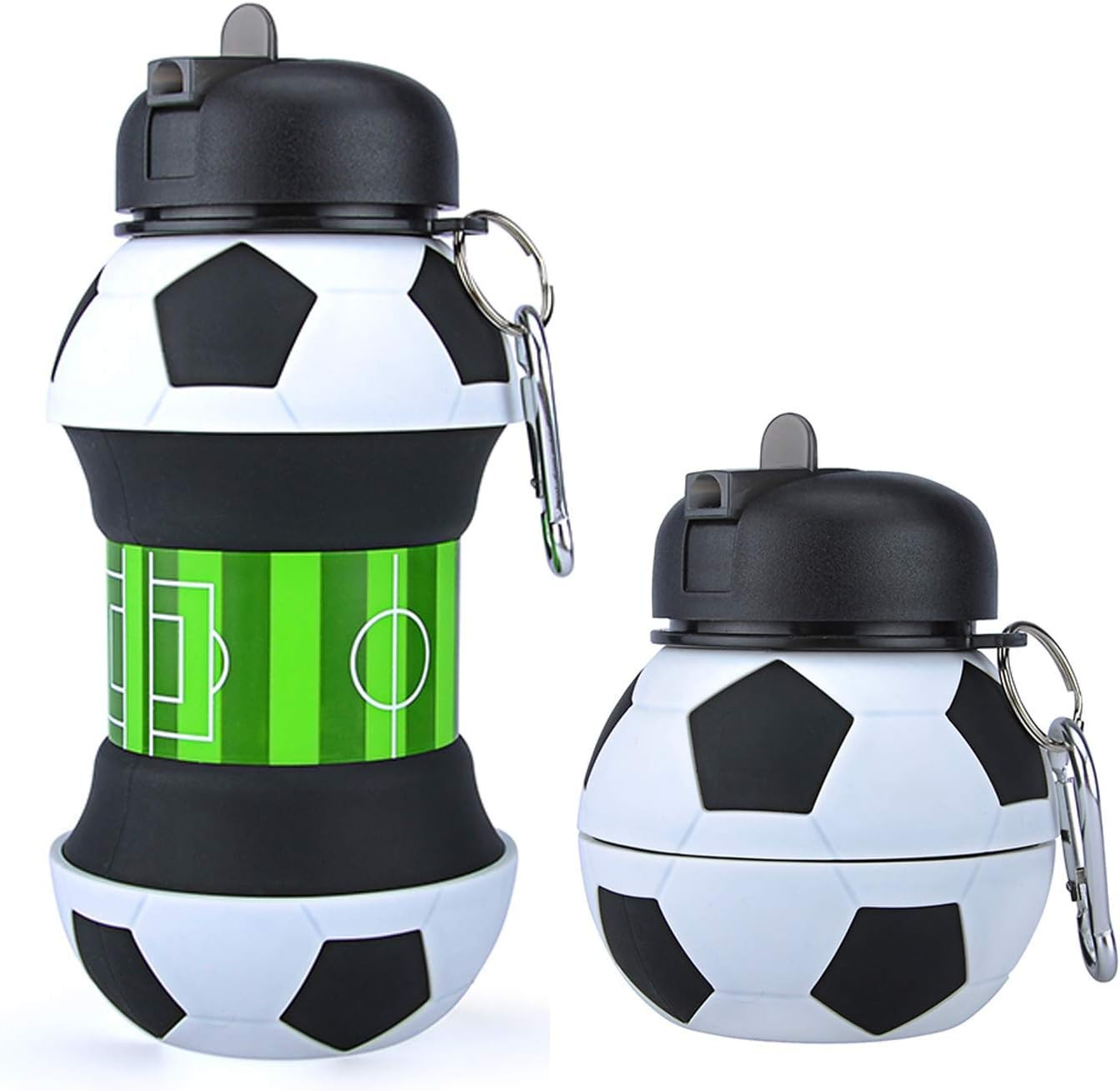 Sports Water Bottle for Kids Boys Girls School Bike Travel Gift 19 Oz Collapsibl