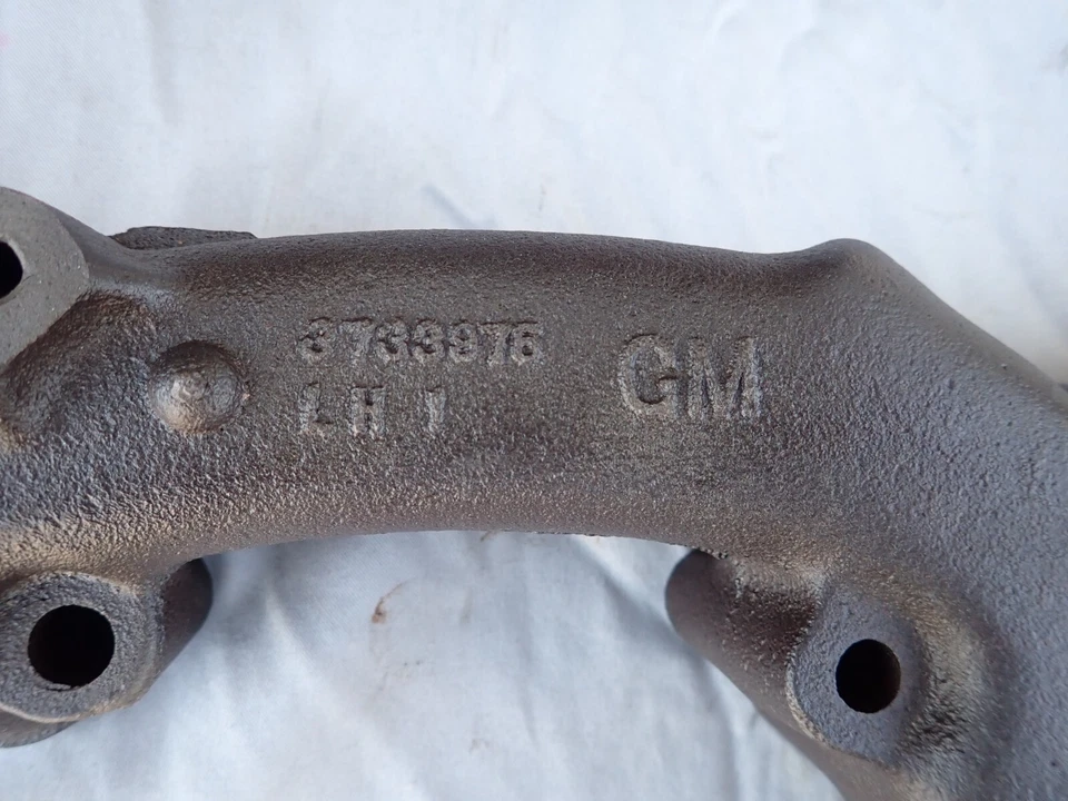 Colector de escape OEM GM SBC RH Ram's Horn 3733975 1957 Corvette Original GM L4 1 Foto 3 de 4