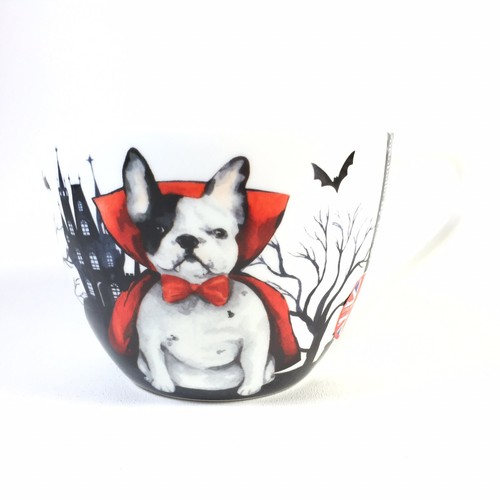 Portobello By Design Halloween Count Dogula French Bulldog Jumbo Coffee