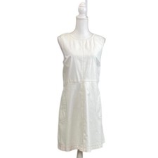 Lauren Ralph Lauren Women’s Sleeveless Sheath Dress Size 14 Ivory Color Pockets