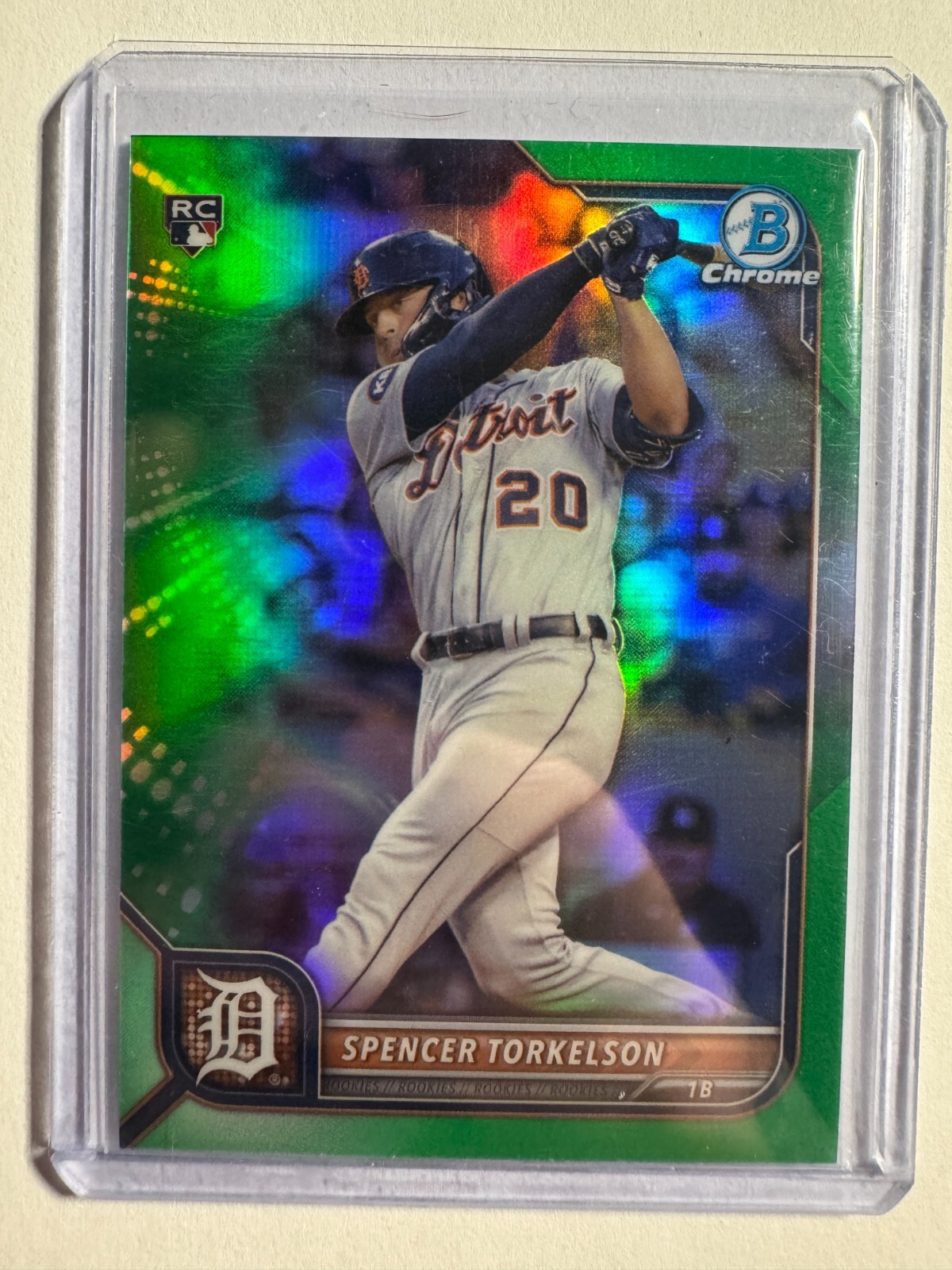 K302,940 - 2022 Bowman Chrome Green Refractors #53 Spencer Torkelson #/99