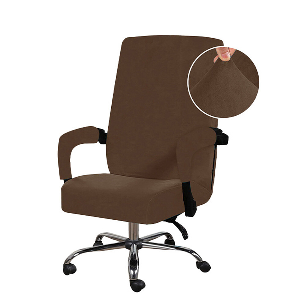 Cover Computer Rotate Seat Slipcover W/ 2pcs Armrest Cover .