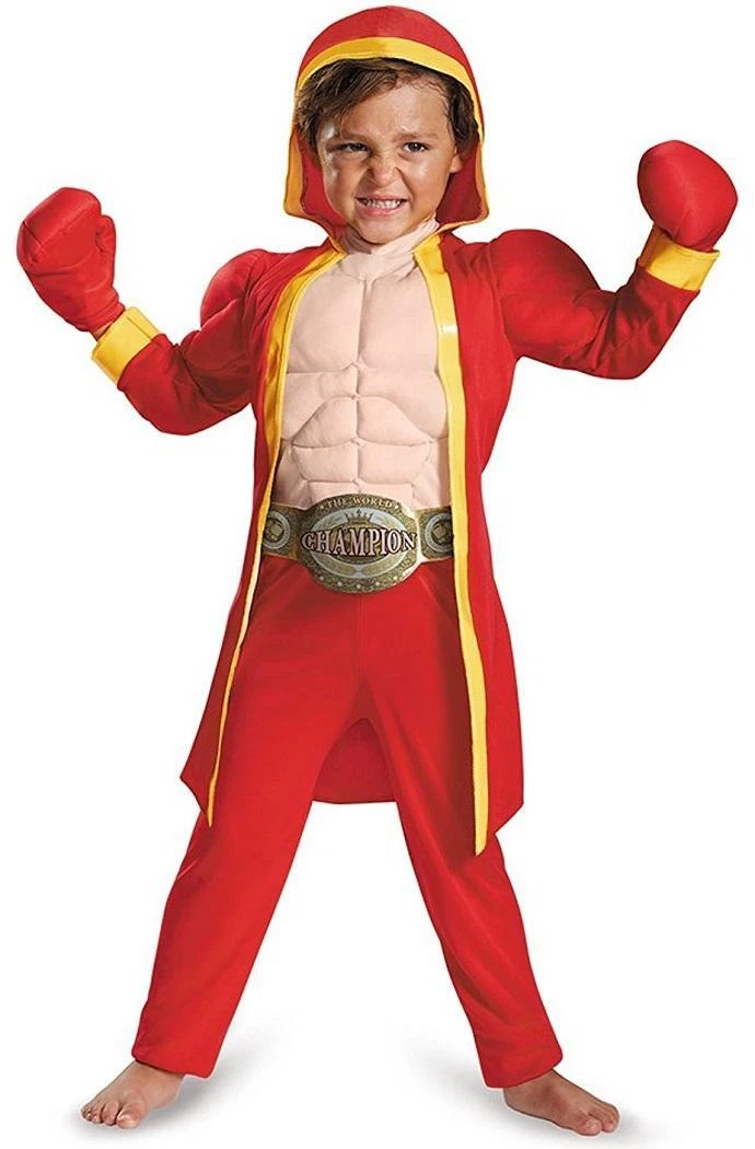 Little Fighter Toddler Muscle Boxer Cute Fancy Dress Up Halloween