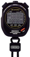 Seiko Stopwatch Swimming Master Black SVAS009 10 ATM Water Sports Japan