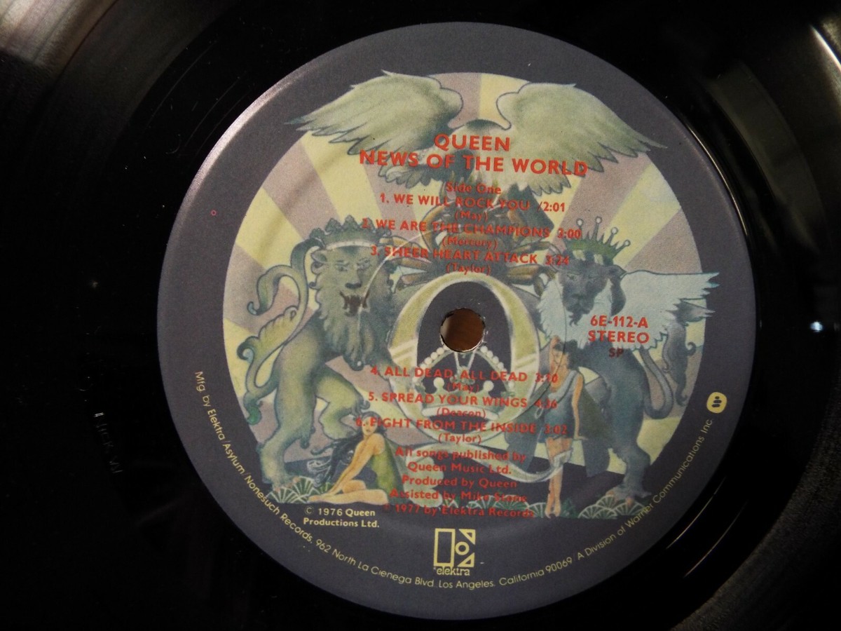 QUEEN NEWS OF THE WORLD 1976 LP VINYL ALBUM | eBay