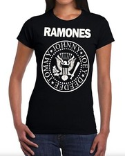 Ramones ROCK BAND Women's Black T-Shirt