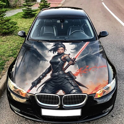 Ninja Girl Car Hood Wrap Decal Vinyl Sticker Anime Graphic For Car and Truck 3M