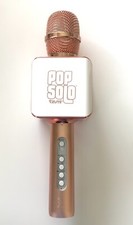 Tzumi Pop Solo Wireless Bluetooth Karaoke Microphone and Voice Mixer Rose Gold 