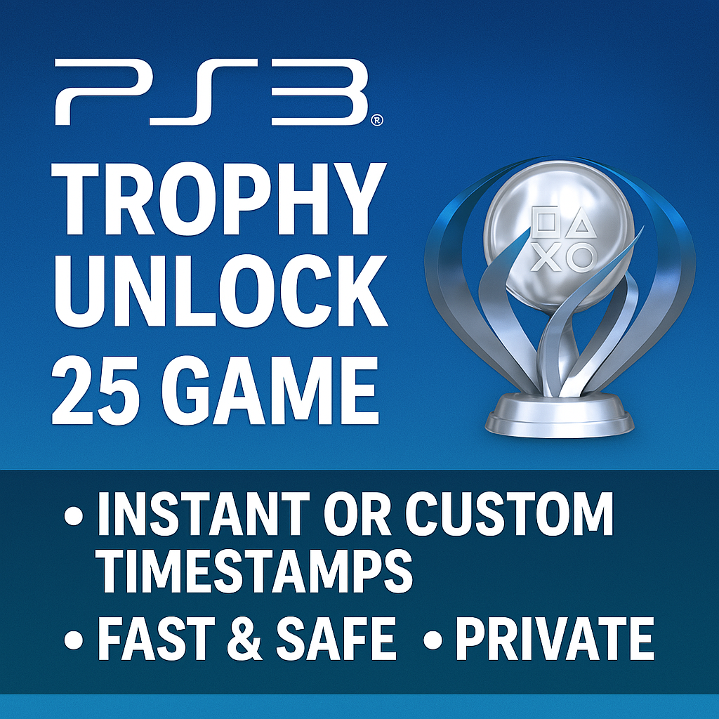 X25 🎮 PlayStation PS3 TROPHY SERVICE – YOUR SHORTCUT TO