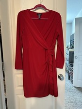 Chaps - Petite Red Dress 