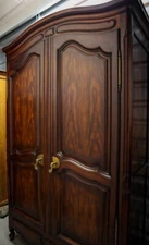 John Widdicomb French Provincial Louis XV Walnut Armoire Dresser, Circa 1960s