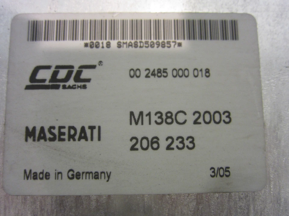 Maserati Coupe 4200 - Amortiguador - ECU / Unidad de control - P/N 206233 Foto 2 de 3