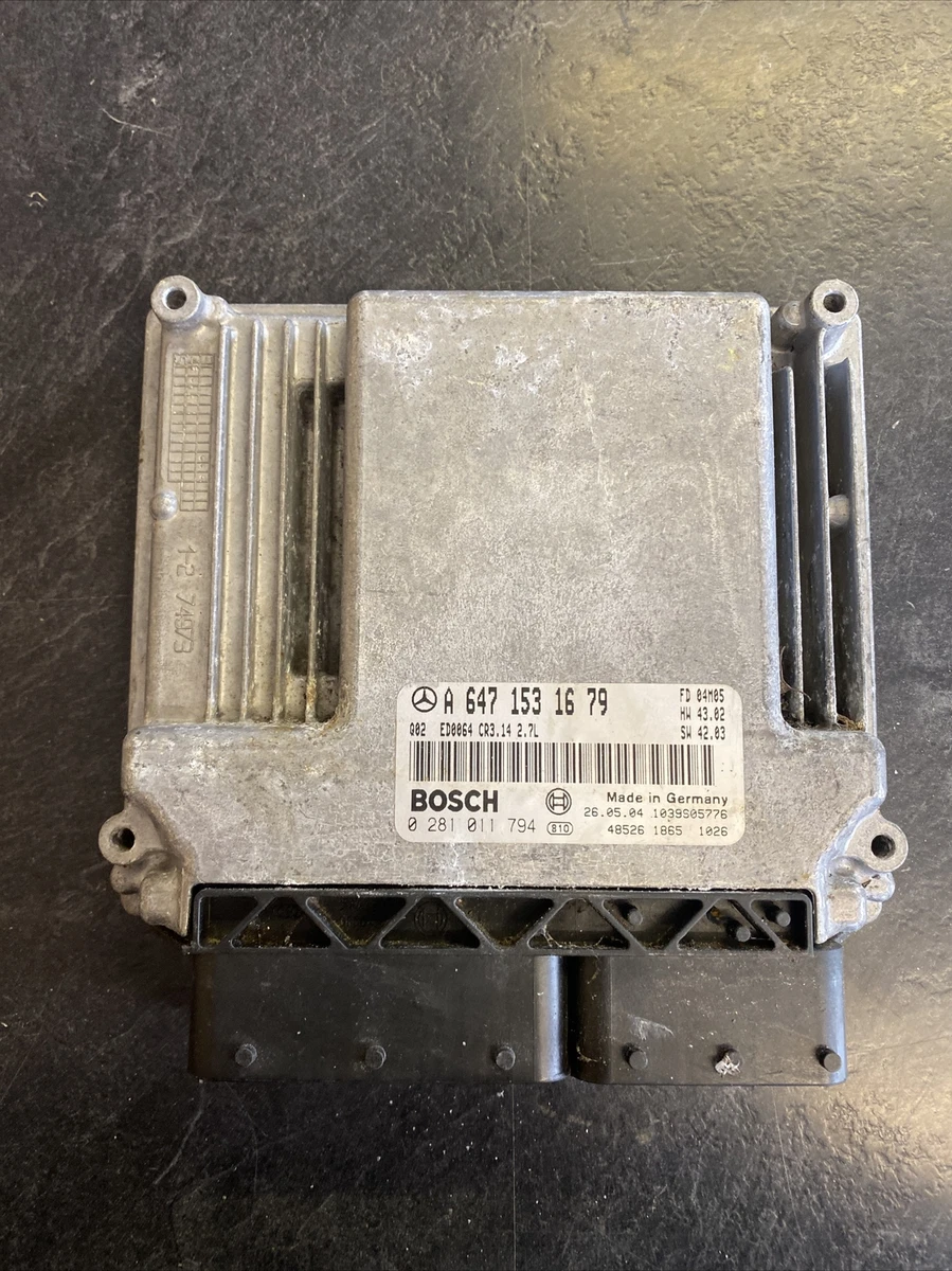 MERCEDES 2.7 CDI ENGINE ECU BOSCH A6471531679 0281011794 | eBay