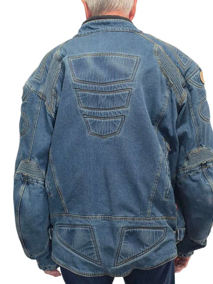 Cortech DSX Hombres Talla XXL 48 Azul Denim Almohadillas Blindadas Motocicleta Moto Jean Chaqueta Foto 3 de 4