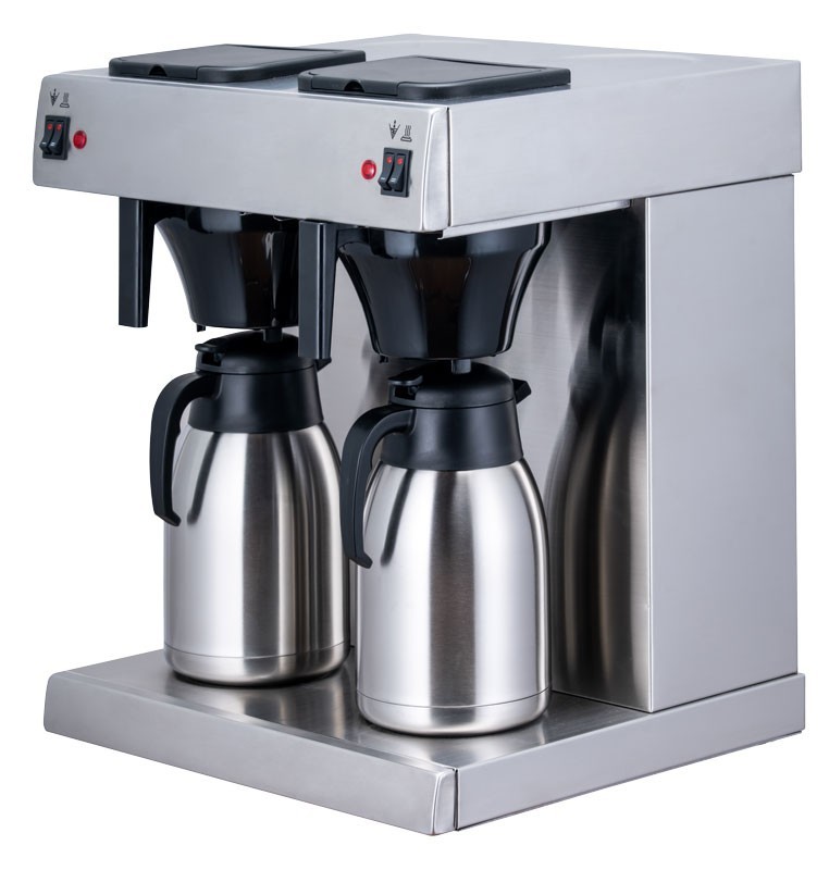 Doppel-Filterkaffeemaschine FKM202V mit 2x Thermoskanne Gastro Kaffeemaschine