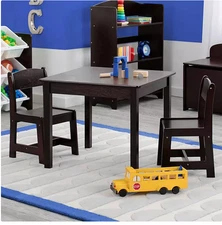 Delta Children MySize Kids' Wood Table and Chair Set - 2 Chairs, Assorted Colors