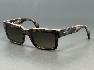 Prada Sunglasses PR01Q-ROI1X1 Mimetic Matte Brown 52mm Unisex Italy Authentic