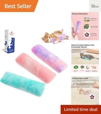 Cat Toys Pillows, 3 Pcs, Soft and Durable Cat Crinkle Sound with Catnip Insid...