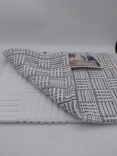 Threshold Bath Rug Set of 2 White / Gray 17in x 24in 100 Cotton