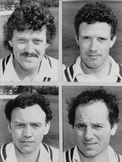 4 x 1987 KENT [15 Players] 8 x 6 Original Press Photographs