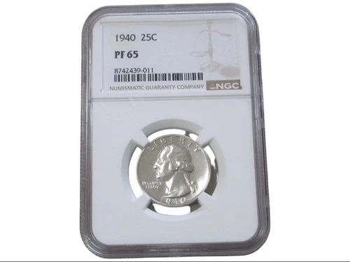 1940-P Washington Quarter Proof — photo from the most recent tracked eBay sale