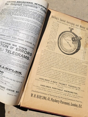GENERAL & MINING TELEGRAPH CODE ~ 1890s ~ IRMA GOLD MINING CO. ~ BOOK ~ AS FOUND - Bild 16 von 19