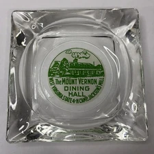 VTG Mount Vernon Dining Hall WV 4H Camp Jackson’s Mill Advertising Ashtray 3.5”