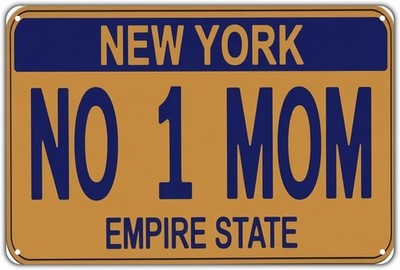 NY Mom Tin Metal Signs Home Décor, Vintage Best Mom print Aesthetic Room Decora