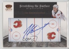 2010-11 Crown Royale Scratching the Surface Signatures Jay Bouwmeester Auto 4j8