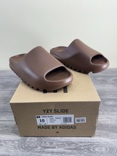 Brand New Adidas Yeezy Yzy Slide Flax US Size 10 Men's Brown 