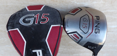 PING G15 DRIVER 10.5 LOFT STIFF FLEX TFC700D SHAFT RIGHT HANDED G-15 GOLF CLUB