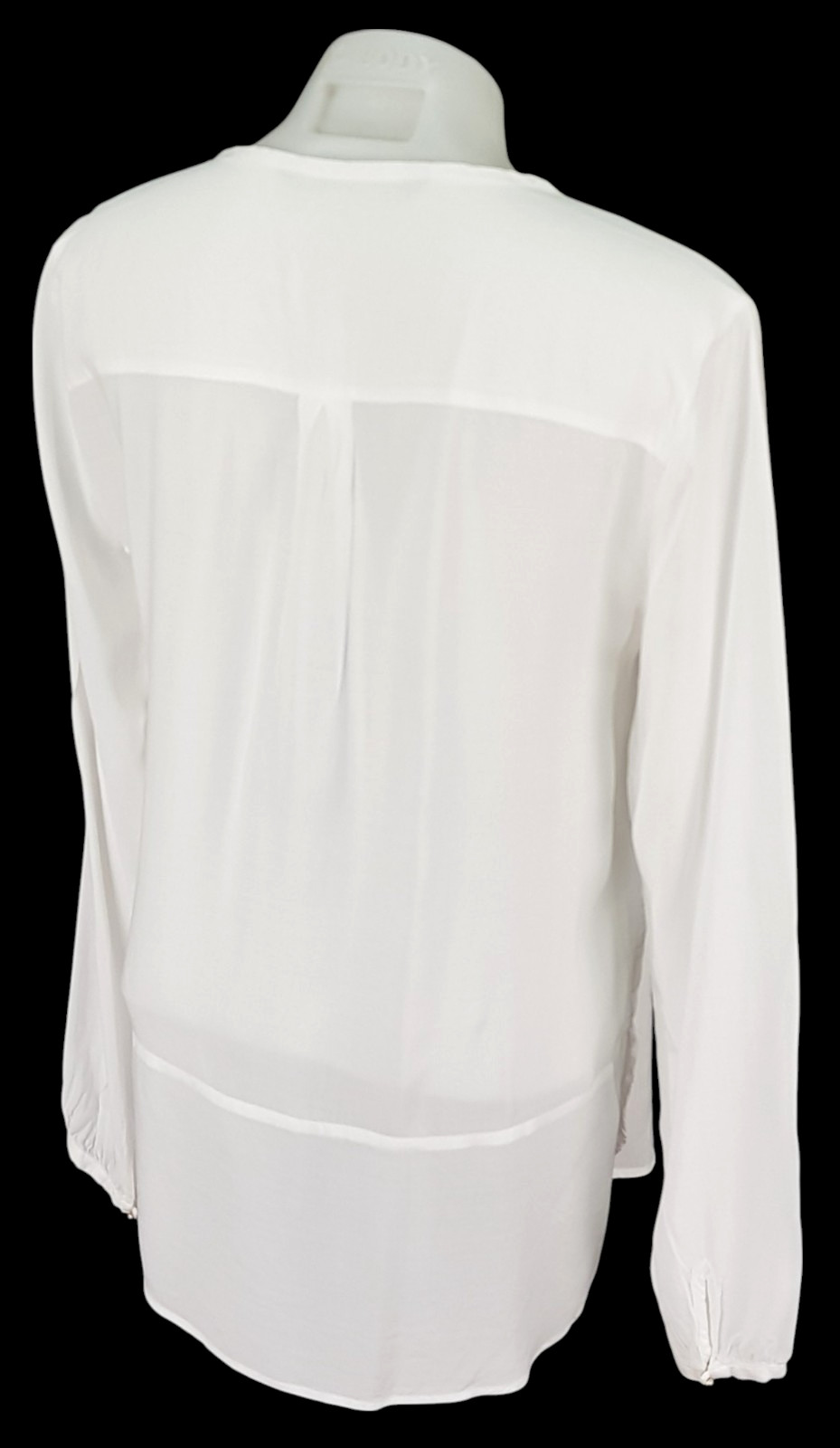 ZARA Womans Off White L/S EVENING TUNIC TOP BLOUSE Ultrasoft - S - UK10 -RRP £54 thumbnail 10