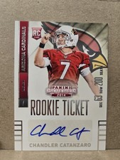 2014 Contenders #243 Chandler Catanzaro Rookie Ticket Auto Arizona Cardinals