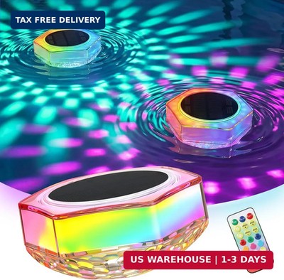 Solar Pool Lights, Floating Pool Lights with Dynamic Lighting Effects and Remote