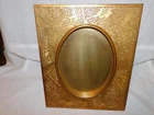 TIFFANY STUDIOS GRAPE VINE PICTURE FRAME #919 BRONZE FAVRILE GLASS- EARLY 1900'S