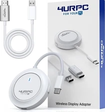 Wireless USB C Transmitter and HDMI Receiver, 2.4G/5G Wireless USB-C to HDMI