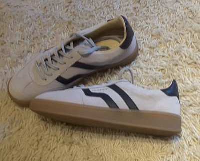 Gant Sneaker Cuzima Retro-Look Leder Wildleder hellblau + dunkelblau Gr. 37 NEU