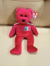 Ty Beanie Baby Osito Red Bear with Mexican Flag 1999