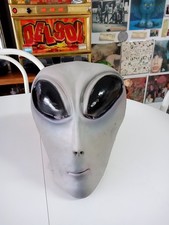 Grey Alien Latex Costume Mask Scary and Realistic Full Head