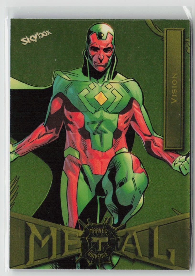 2021 Marvel Metal Universe Vision #94 SkyBox Trading Card Spider-Man Gold